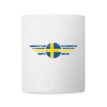 J’aime la Suède, T-shirt design de style élégance - Mug blanc - blanc - Devant