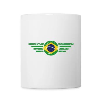 J’aime le Brésil, T-shirt design de style élégance - Mug blanc - blanc - Devant