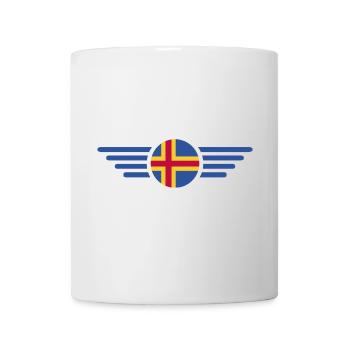 Ich liebe Åland, Eleganz Stil Design T-Shirt - Tasse - Weiß - Vorne