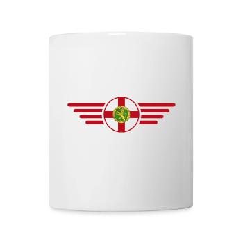 J’aime Aurigny, T-shirt design de style élégance - Mug blanc - blanc - Devant