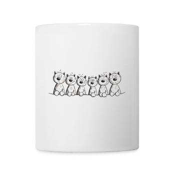 Chats Famille Chat Ami Chat Équipe - Mug blanc - blanc - Devant