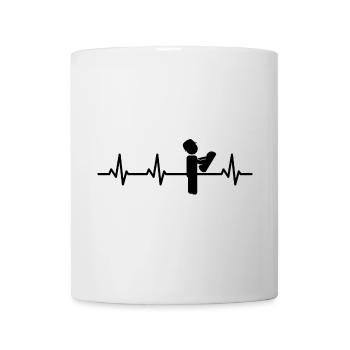 Architect Strichfguren Heart Line - Mug - white - Front