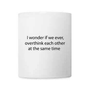 Statement lettering Overthinking - Mug - white - Front