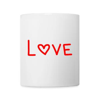 HERZ. WEIHNACHTEN. PAAR. VALENTINSTAG. GERADE VERHEIRATET. - Tasse - Weiß - Vorne