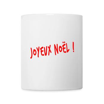 ETOILE. NOËL. JOYEUX NOËL. MERRY CHRISTMAS - Mug blanc - blanc - Devant