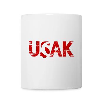 Usak Türkei Flagge used - Tasse - Weiß - Vorne