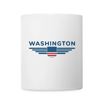 Washington USA Outfit Design T-Shirt - Tasse - Weiß - Vorne