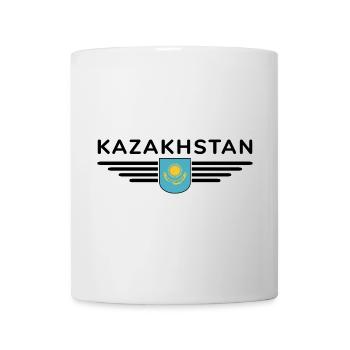 Kasachstan Design – Steppe und Tradition - Tasse - Weiß - Vorne