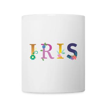 IRIS Name Adorned with Flowers - Mug - white - Front