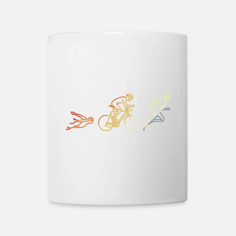 Triathlet Vintage Stil - Tasse - Weiß