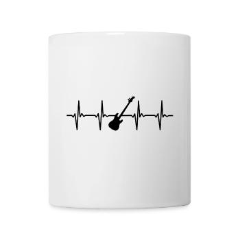 J’adore jouer de Guitar Heartbeat - Music Design - Mug blanc - blanc - Devant