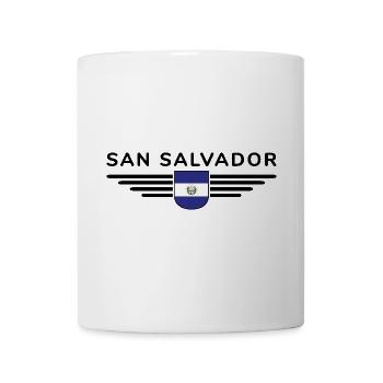 Conception du t-shirt San Salvador - Mug blanc - blanc - Devant