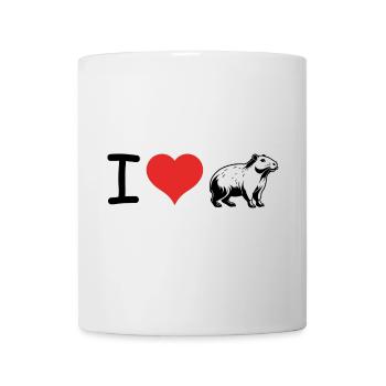 I love Capybara Quote - Pet Design - Tasse - Weiß - Vorne