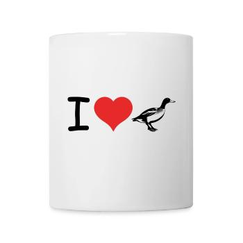 I love Ducks - Pet Design - Mug - white - Front