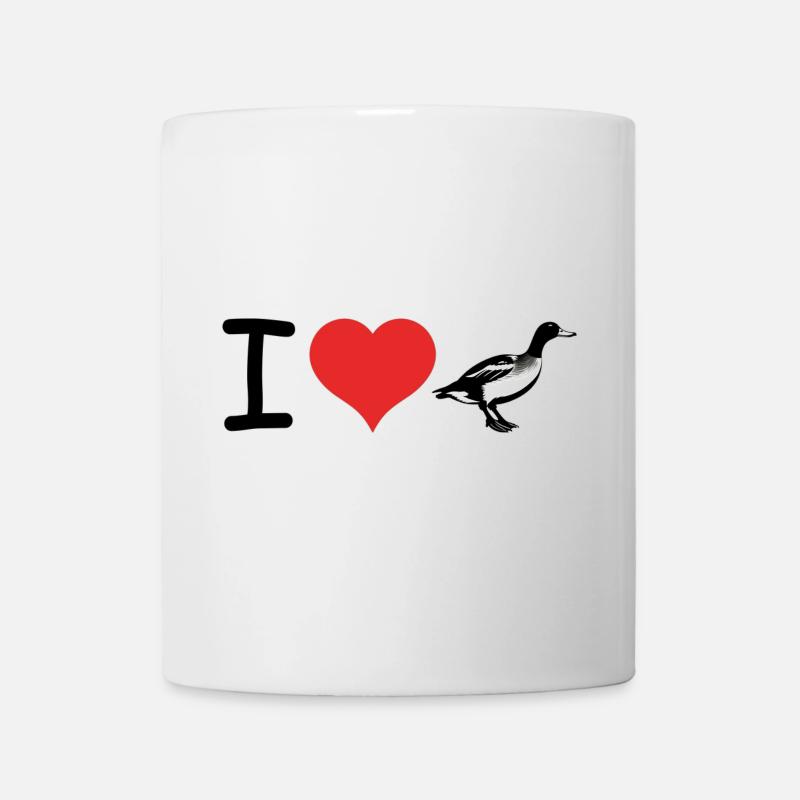 J’adore les canards - Pet Design - Mug blanc - blanc