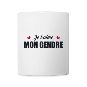 Je t'aime mon gendre - Mug blanc - blanc - Devant
