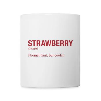 STRAWBERRY Erdbeere - Tasse - Weiß - Vorne