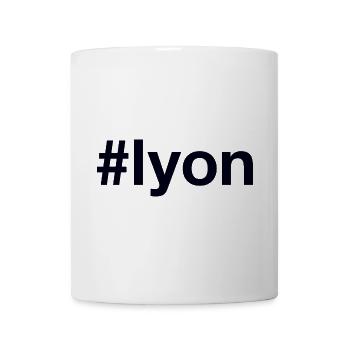 LYON Hashtag - Tasse - Weiß - Vorne