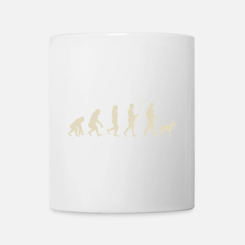 Evolution of Humanity Illustration - Mug - white