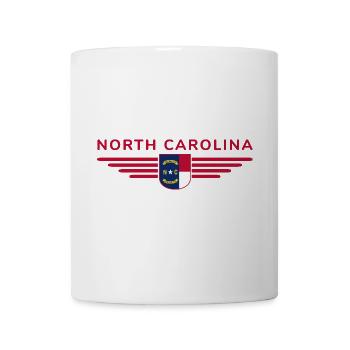North Carolina Fan T-Shirt – Stylisch & Einzigarti - Tasse - Weiß - Vorne