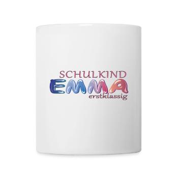 Écolière Emma School - Mug blanc - blanc - Devant