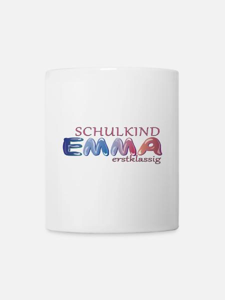 Schulkind Emma Schule - Tasse - Weiß