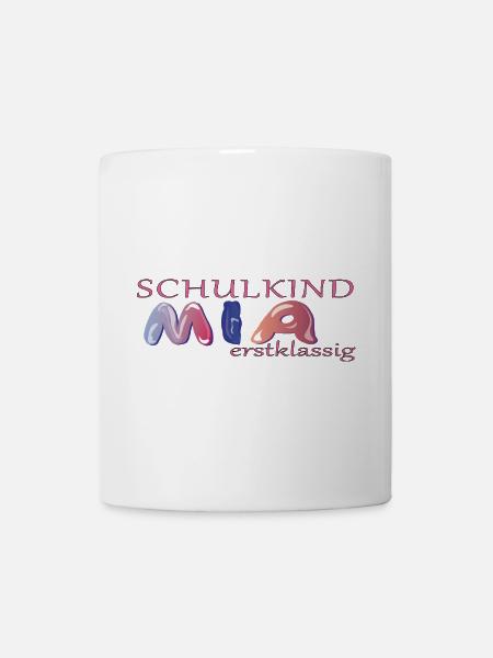 Schulkind Mia Schule - Tasse - Weiß
