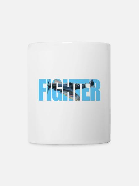 Fighter Spitfire - Tasse - Weiß