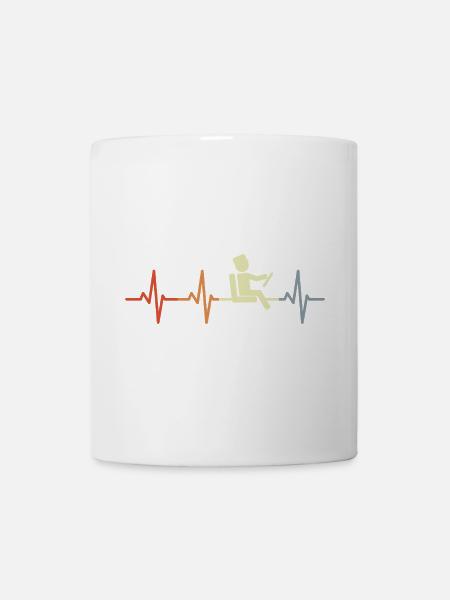 Herzschlag Busfahrer - Tasse - Weiß