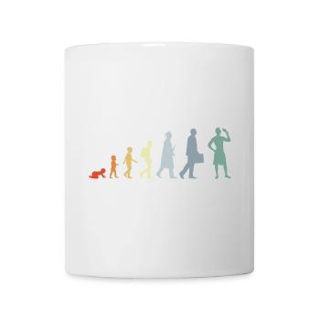 Evolution Eiscreme Liebhaber - Tasse - Weiß - Vorne