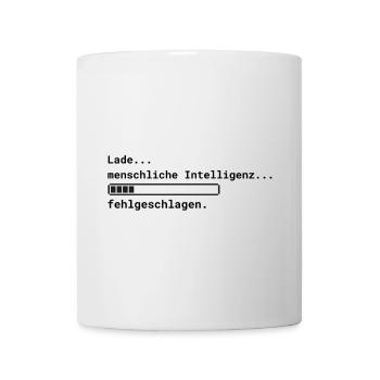Lade Intelligenz - Tasse - Weiß - Vorne