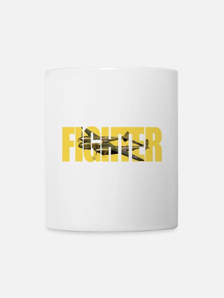 Fighter P-38 Lightning - Tasse - Weiß