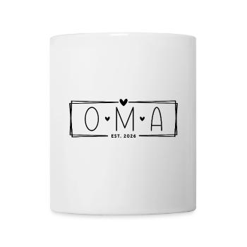 Oma Est. 2026 - Tasse - Weiß - Vorne