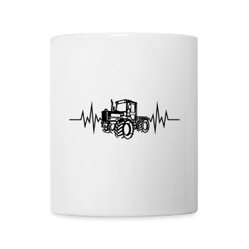 MB Trac 01 Herzfrq - Tasse - Weiß - Vorne
