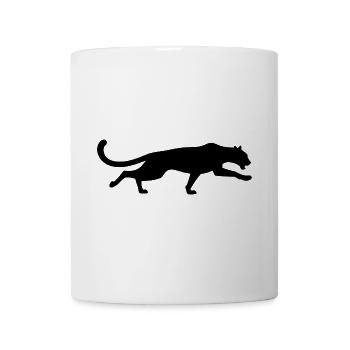 Panther Silhouette – Powerful animal in motion - Mug - white - Front