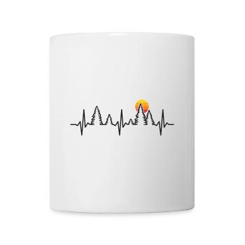 Wald Herzschlag Natur Bäume Naturliebhaber - Tasse - Weiß - Vorne