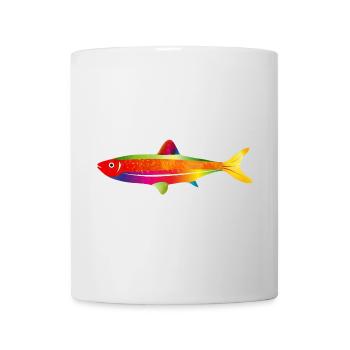 Colorful fantasy fish with rainbow colors - Mug - white - Front