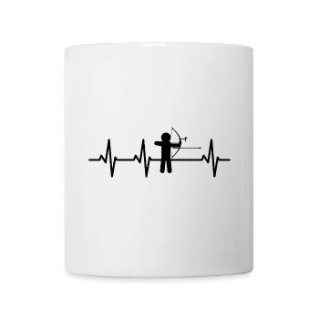 Bogensport Herzlinie - Tasse - Weiß - Vorne