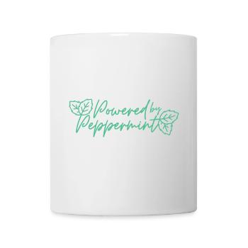 Powered by PepperMINT - Tasse - Weiß - Vorne