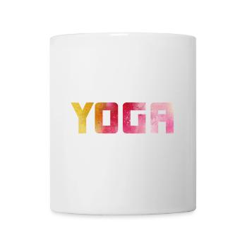 Yoga Holi Méditation om Namaste Aquarelle - Mug blanc - blanc - Devant