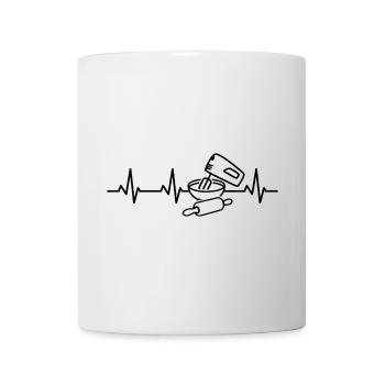 Baking utensils Heart palpitations - Mug - white - Front