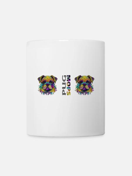 Mops - Tasse - Weiß