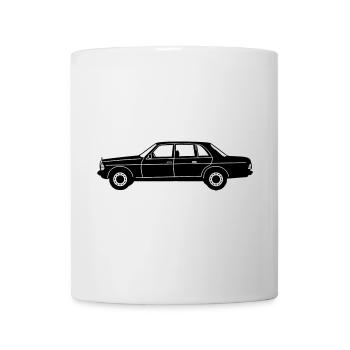 MB W123 Oldtimer Kult seitlich ...(25) - Tasse - Weiß - Vorne