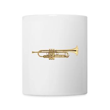 Trompete - Tasse - Weiß - Vorne