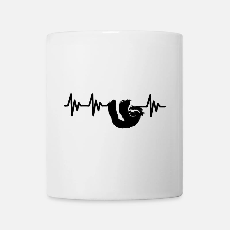 Herzlinie Faultier Geschenk - Tasse - Weiß