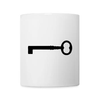 Schlüssel - Tasse - Weiß - Vorne