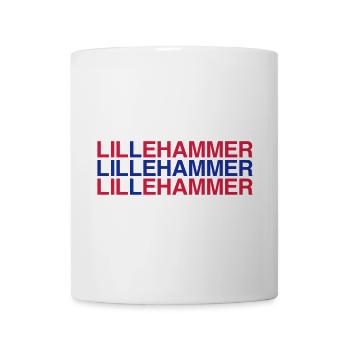 LILLEHAMMER Norwegian Flag Norway Norge Norwegen - Tasse - Weiß - Vorne