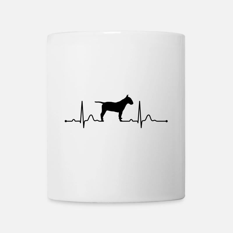 BULL TERRIER - BULL TERRIER heartbeat heartbeat - Mug - white