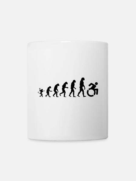 Évolution des fauteuils roulants * - Mug blanc - blanc