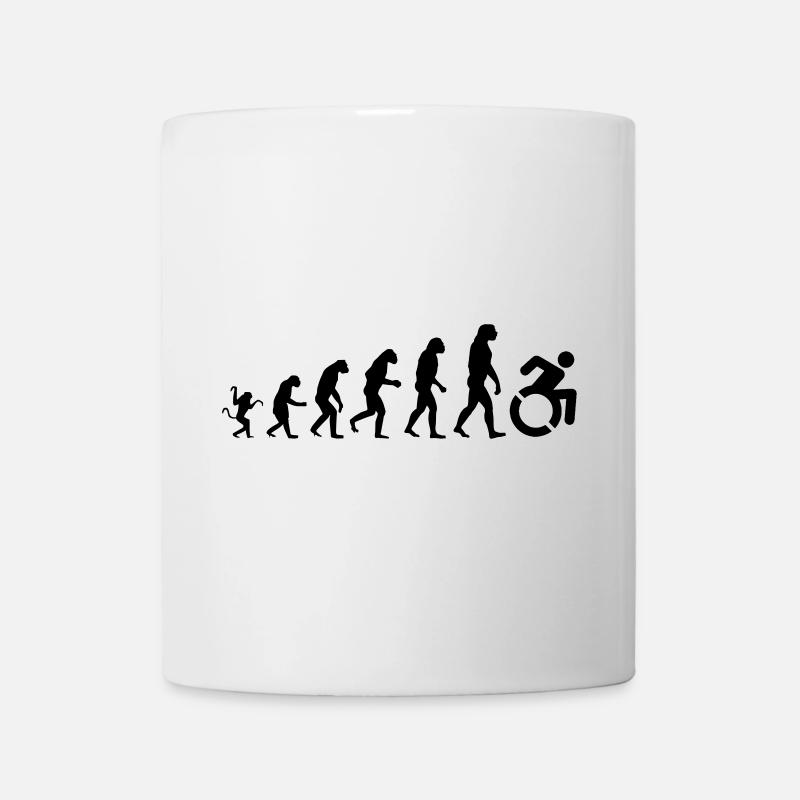 Évolution des fauteuils roulants * - Mug blanc - blanc